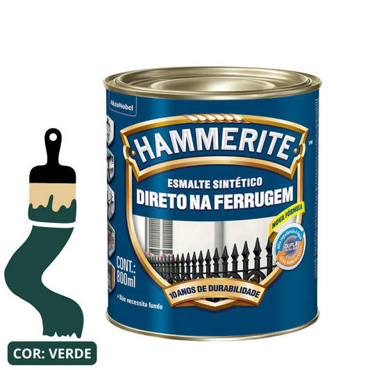 Esmalte Premium Sintético Brilhante Hammerite Verde 0,8L Coral