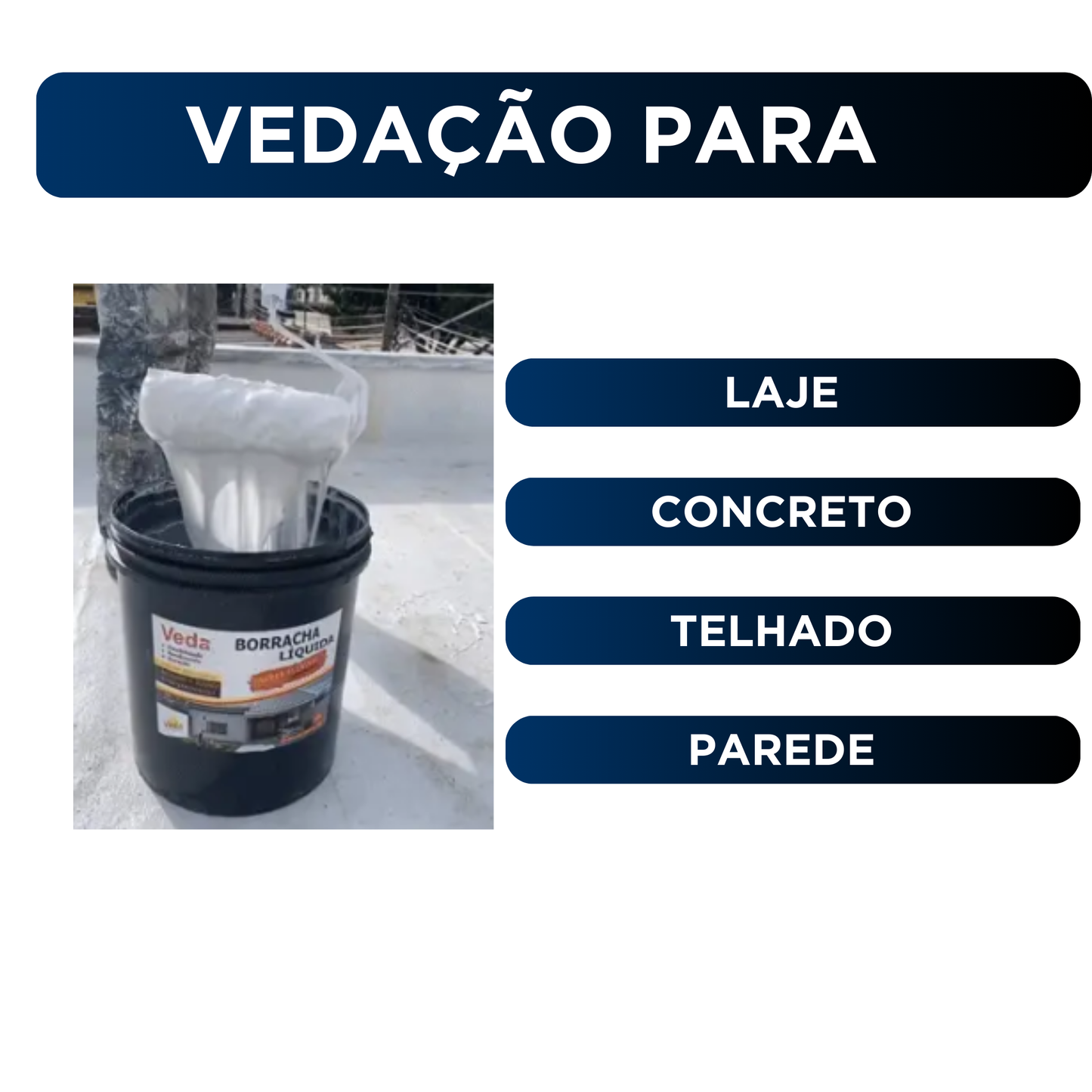 Borracha Líquida 100% Impermeável p/ Lajes e Telhados - Proteção Máxima contra Infiltrações e Goteiras