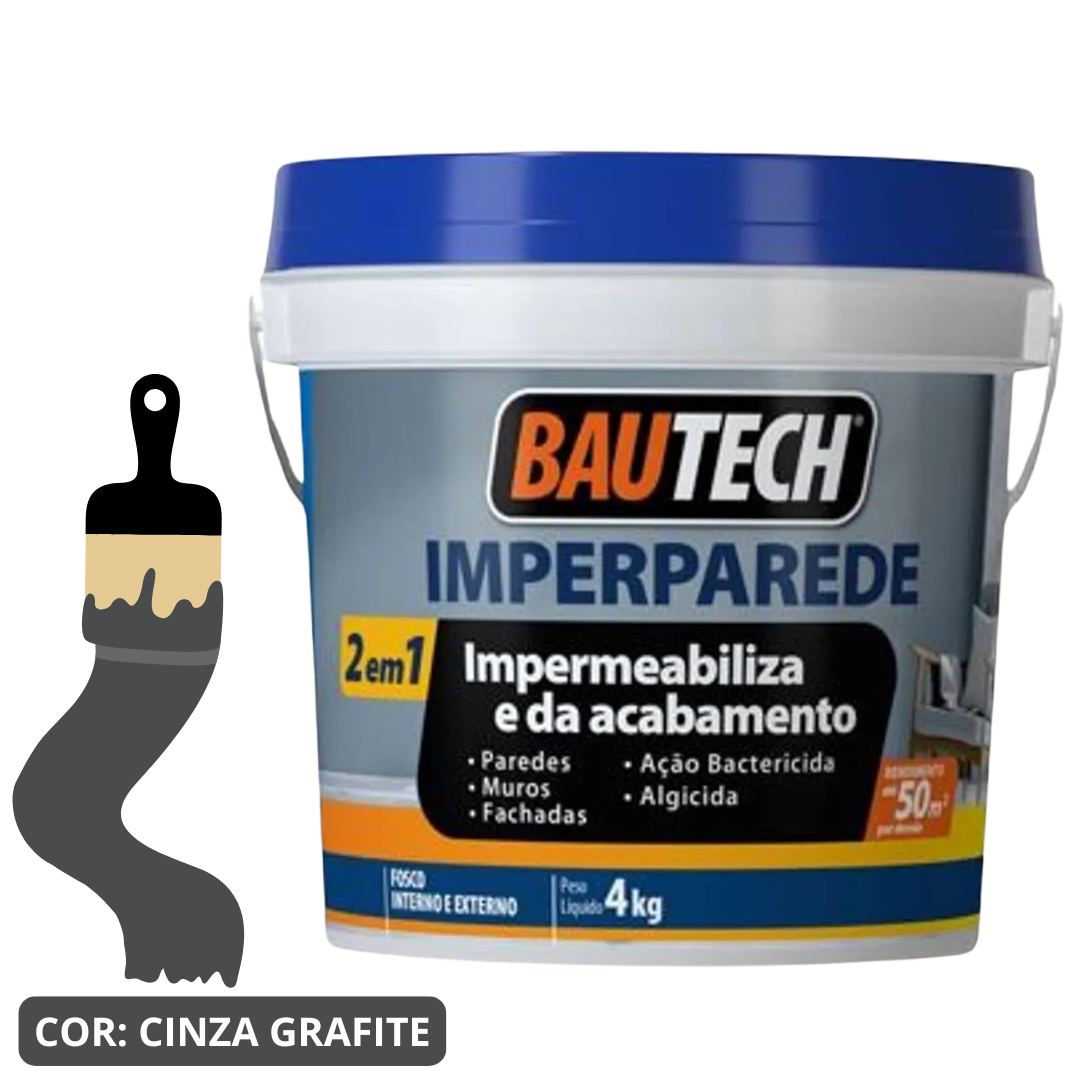 Tinta Acrílica Fosco Imperparede Bautech 4kg