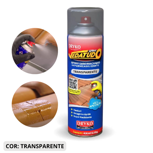 Spray Impermeabilizante Vedatudo Transparente 400ml Dryko